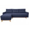 Tmavě modrá rohová sedací souprava ORANGE