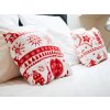 Dekorační polštářek Vánoce červené 40 x 40 cm