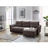 Hnědá rohová sedací souprava SORRENTO