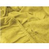 Elastické froté prostěradlo 90 x 200 cm v moderním žlutém odstínu