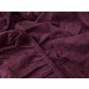 Vínové froté prostěradlo 180x200 cm – elegantní vzhled ložnice