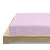 Froté prostěradlo EXCLUSIVE světle fialové 90 × 200 cm – jemné a elegantní
