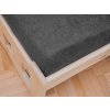 Froté prostěradlo do dětské postýlky 70x140 cm tmavě šedé – elegantní a pohodlné