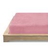 Hebké prostěradlo mikroplyš růžové 180x200 cm s napínací gumou