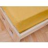 Jersey prostěradlo do dětské postýlky CORNY žluté 60 x 120 cm