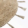 Designový jutový koberec COZY LUREX 80 cm v kulatém tvaru