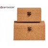Sada 2 korkových krabic s víkem CORK TRUNKS