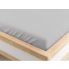 Elastické prostěradlo 90x200 světle šedé z mikrovlákna