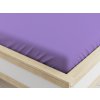 Tmavě fialové mikrovláknové prostěradlo 90x200 napínací