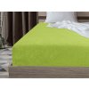 Luxusní froté prostěradlo 90 x 200 cm ve svěží světle zelené barvě