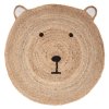 Dětský jutový koberec BEAR HEAD 100 cm