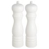 Stylová sada dřevěných mlýnků na sůl a pepř WHITE v bílé barvě