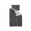 Černé bavlněné povlečení BUBBLES pro elegantní interiér
