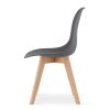 Jednoduchá a stylová Tmavě šedá židle KITO do interiéru