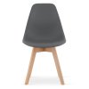 Elegantní Tmavě šedá židle KITO s pohodlným plastovým sedákem