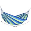 Modrozelená houpací síť HAMMOCK pro 2 osoby 200x150 cm