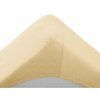 Měkké jersey prostěradlo krémové 70x140 pro miminka