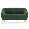 Zelená 2místná pohovka CORANTI VELVET