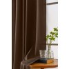 Závěs OXFORD 140x250 cm tmavě hnědý s efektním řasením