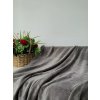 Luxusní tmavě šedá mikroplyšová deka SOFT – měkkost a elegance v jednom