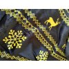 Černá vánoční mikroplyšová deka GOLDEN DEER