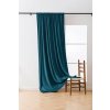 Tyrkysový zatemňovací závěs VELVET 135x250 cm pro elegantní interiér