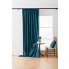 Dekorativní tyrkysový zatemňovací závěs VELVET 135x250 cm