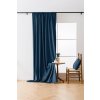Dekorativní tmavě modrý zatemňovací závěs VELVET 135x250 cm