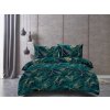 Designové povlečení KATRIN zelené s elegantním zlatým vzorem