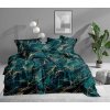 Moderní ložní povlečení KATRIN zelené s mramorovým motivem