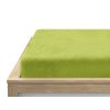Hebké prostěradlo mikroplyš SOFT zelené 90x200 cm s jemným povrchem