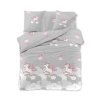 Povlečení z mikrovlákna QUEEN UNICORN šedé
