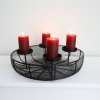 Adventní kovový svícen ADVENT WREATH cm – ideální pro vánoční výzdobu