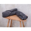 Set 2 osušek Comfort tmavě šedé, 100% bavlna – stylový a funkční doplněk do koupelny