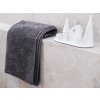 Set 2 osušek Comfort v tmavě šedé barvě, přírodní 100% bavlna