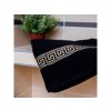 Set osušek GREEK černá s bordurou, rozměr 70 x 130 cm, 100% bavlna