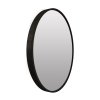 Černé kulaté zrcadlo TELA