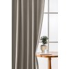 2x Světle šedý zatemňovací závěs VELVET s řasící páskou 135x250 cm
