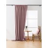 2x Světle fialový zatemňovací závěs VELVET s řasící páskou 135x250 cm