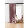 2x Světle fialový zatemňovací závěs VELVET s řasící páskou 135x250 cm