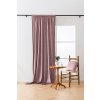2x Světle fialový zatemňovací závěs VELVET s řasící páskou 135x250 cm