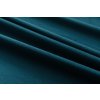2x Tyrkysový zatemňovací závěs VELVET s kovovými kroužky 135x250 cm