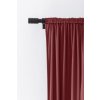 2x Vínový zatemňovací závěs VELVET s řasící páskou 135x250 cm