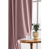 2x Světle fialový zatemňovací závěs VELVET s kovovými kroužky 135x250 cm