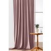 2x Světle fialový zatemňovací závěs VELVET s kovovými kroužky 135x250 cm