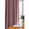 2x Světle fialový zatemňovací závěs VELVET s kovovými kroužky 135x250 cm