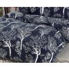 Mikroplyšové povlečení TREES OF LIFE tmavě modré
