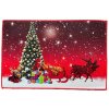 Vánoční rohožka STROMEK A SANTA s kouzelným motivem