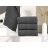 Ručník BASIC ONE 50 x 90 cm tmavě šedý, 100% bavlna – měkký a savý
