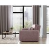 Elegantní světle růžová pohovka LAINE s kvalitním čalouněním a prostorným designem